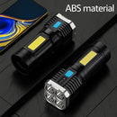 Lanterna Tática LED 4X -Super Potente, Recarregável e à Prova d´Água