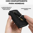 🖤 Carteira Slim com Sistema de Deslizamento Rápido  RFID