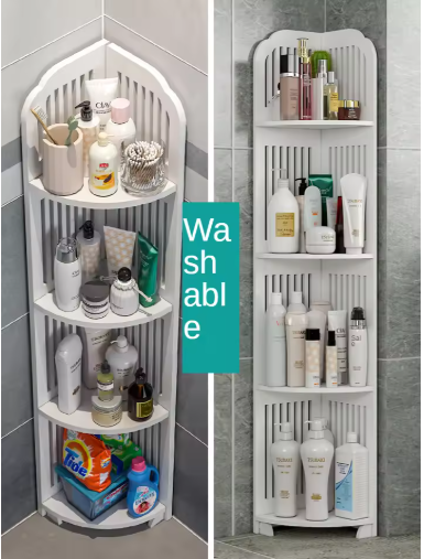 🚿 ESTANTE TRIANGULAR DE BANHO – ORGANIZAÇÃO E ESTILO NUM DESIGN INTELIGENTE!